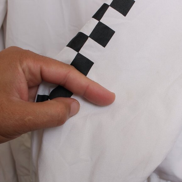 Vans Kastle Check Hooded Windbreaker Womens Small White Jacket - Picture 6 of 7